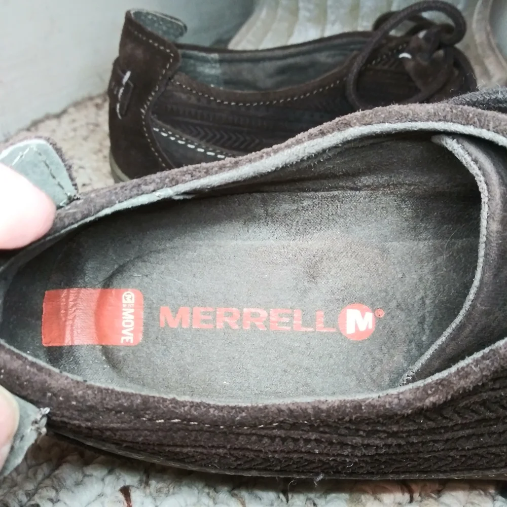 Merrell Ashland Tie Ladies Lace-Up Casual Shoe Style J42514 Color Is Coffee - Picture 4 of 13